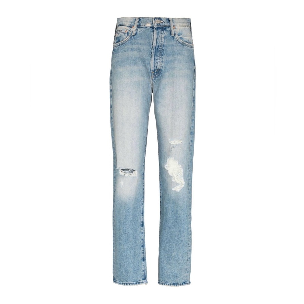 MOTHER The Huffy Skimp Distressed High Rise In Hotter On The Other Side Size 26